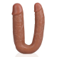 Double Gode U SHAPE 12 x 3cm Marron