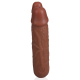 Double Gode U SHAPE 12 x 3cm Marron