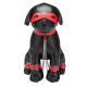 Captain Chains Faux Dog 24cm Black