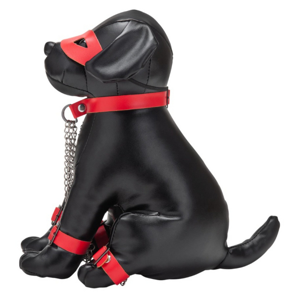 Chien en Simili Captain Chains 24cm Noir