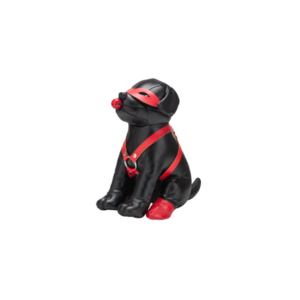 Chien en Simili BANDIT 24cm Noir