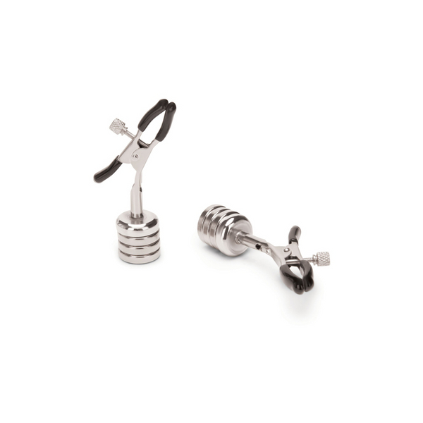 Nipple Clips with Magnetic Weights - Silver