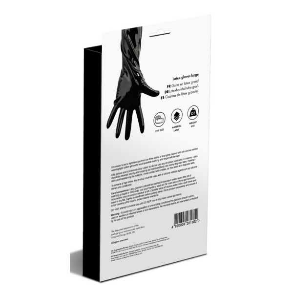 Latex Gloves - Large - Black