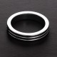 Ribbed Metal Cockring 10mm