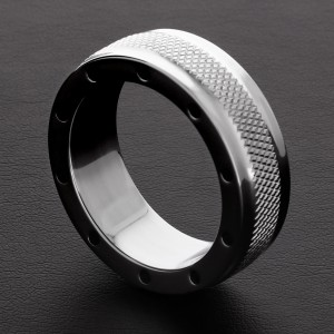 Triune Cockring Cool e Knurl 15mm