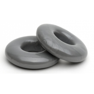 Sport Fucker Lot de 2 Cockrings souples Stacker 20 mm Gris