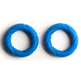 Set di 2 anelli pronti blu Cockring