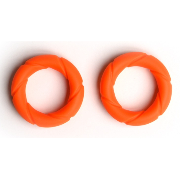 Set of 2 Cockrings Ready Rings Orange