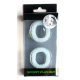 Set of 2 Ready Rings 28 mm Phosphorescent Cockrings