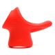 Ballstretcher Silicone Big Tailslide 30 mm - Hoogte 50 mm Rood