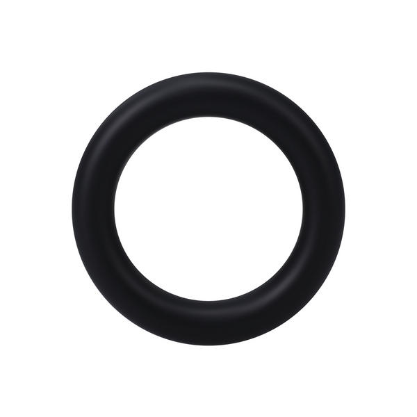 Anneau pénien en silicone THE GASKET Medium 36 mm Noir