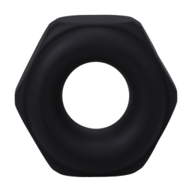 RockSolid by Doc Johnson Anneau pénien en silicone THE NUT 25 mm Noir