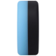 Anneau pénien en silicone Phosphorescent THE BIG O 32 mm Noir-Bleu ciel