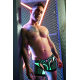 Boxer Jock Dickmatized nero-verde neon