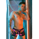 Boxer Jock Dickmatized Nero-Rose neon