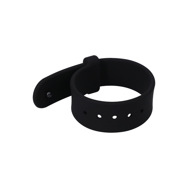 Anneau pénien ajustable en silicone THE BELT 45 mm Noir