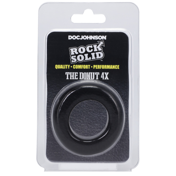 Anillo para el pene The Donut 4X 30 mm Negro