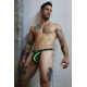 Dickmatized thong Black-Green neon