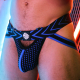 Dickmat Jockstrap Zwart-Blauw