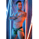 Jockstrap Dickmatized Black-Green neon