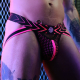 Jockstrap Dickmatized Black-Rose neon