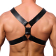 Right Black leather harness