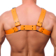 Bulldog Orange leather harness