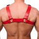 Bulldog Red Leather Harness