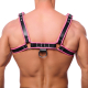 Premium Leather Harness Pink-Black