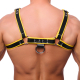 Premium Leather Harness Yellow-Black