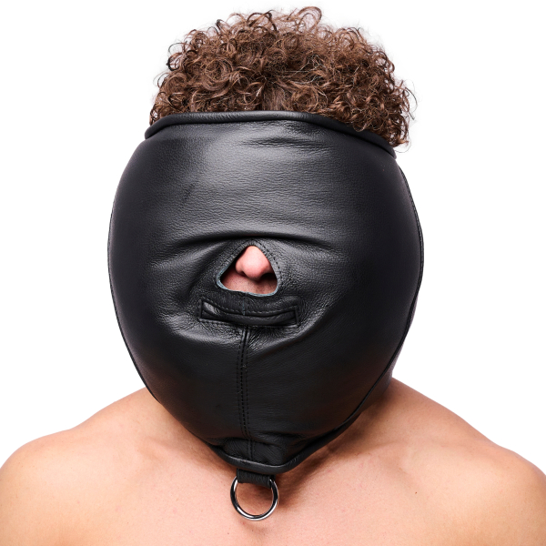 Padded leather sensory hood