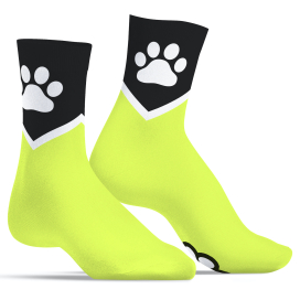 Calcetines Paw Kinky Puppy Amarillo Fluo