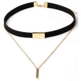 Halsband Suedechock