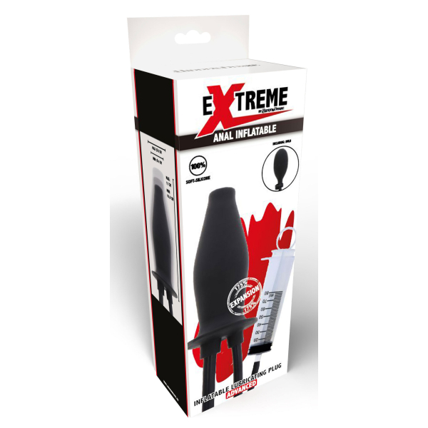 Hidden Desire Extreme Inflatable Lubricating Plug Black