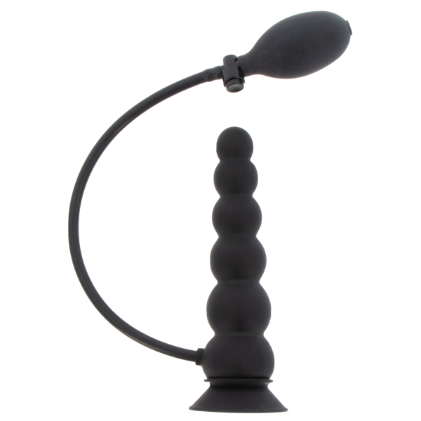 Hidden Desire Extreme Inflatable Suction Base Plug - Expert Black