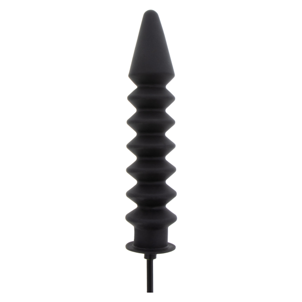 Expert Ribbed Aufblasbarer Dildo 28 x 6 cm Schwarz