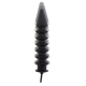 Expert Geribbelde Opblaasbare Dildo 28 x 6 cm Zwart