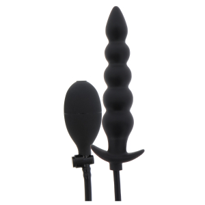 Hidden Desire Plug gonflable en silicone RIBBED ADVANCED 18.5 x 4 cm Noir