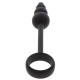 Cockring Plug anal BEADS RING 8.5 x 3.5 cm Noir