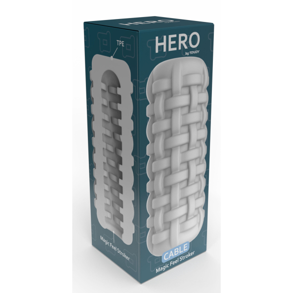 ToyJoy Hero Large Masturbator Cable White