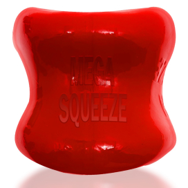 Oxballs Ballstretcher souple MEGA SQUEEZE 30 mm | Hauteur 50 mm Rouge