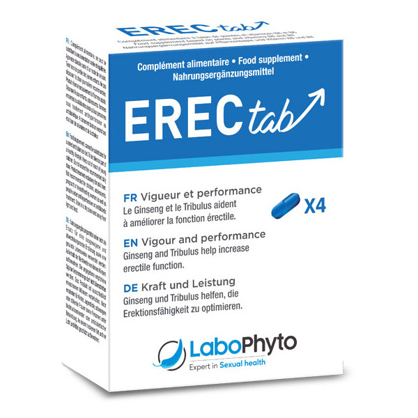 Stimulant d'érection Erec Tab 4 gélules