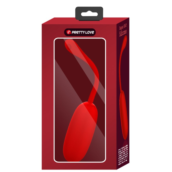 Julius Huevo Vibrador Rojo 8 x 3,2cm