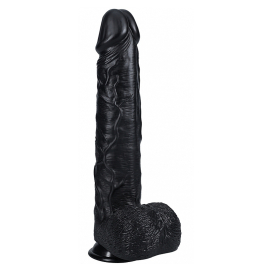 Real Rock Extra Lange Dildo 29 x 7cm Zwart