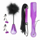 Patent Leather BDSM Kit - 4 pcs ROSE