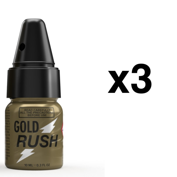 GOLD RUSH 10ml + Bouchon Inhalateur x3