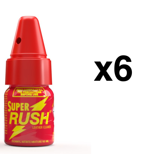 SUPER RUSH 10ml + Bouchon Inhalateur x6