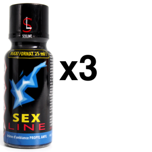 Sexline SEXLINE PROPYL AMYL Bleu 25ml x3