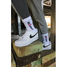 Chaussettes blanches CREW SOCKS Sk8erboy