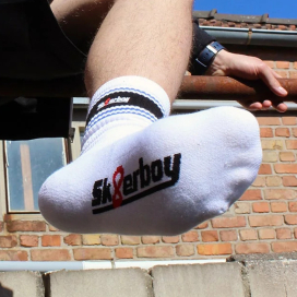 Sk8erboy Chaussettes blanches Sk8erboy Deluxe